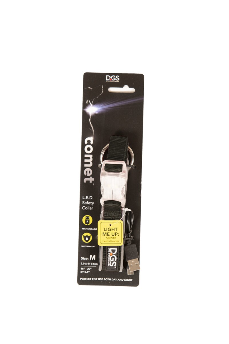 DGS Pet Products Comet Rechargeable LED Safety Dog Collar