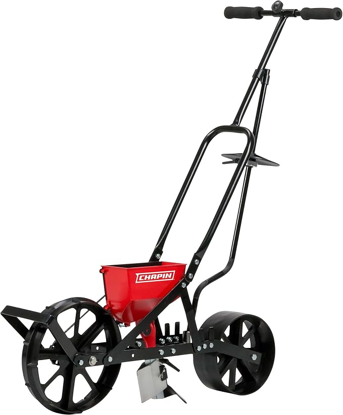 CHAPIN 8701B Push Garden Seeder for Row Planting, 20 Seed Varieties