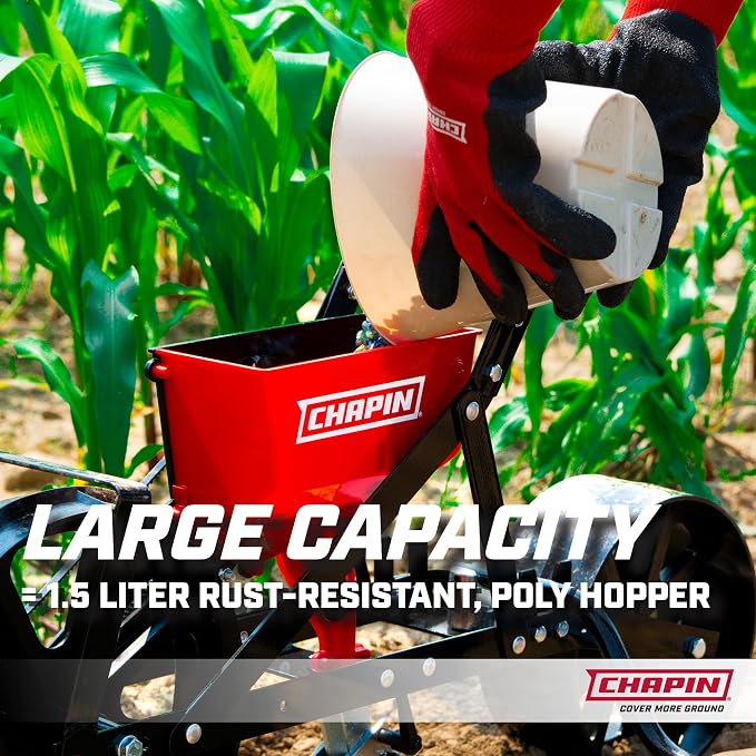 CHAPIN 8701B Push Garden Seeder for Row Planting, 20 Seed Varieties
