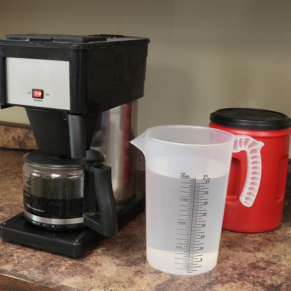 Valley Industries Multi-Purpose Measuring Pitcher – 64 oz, Translucent