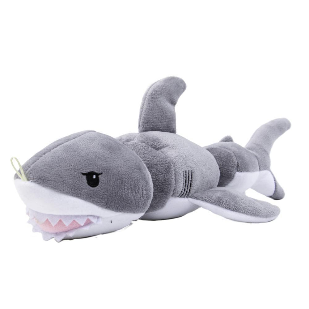 Tall Tails Jointed Shake Play Plush Shark Dog Toy – 14 Inch