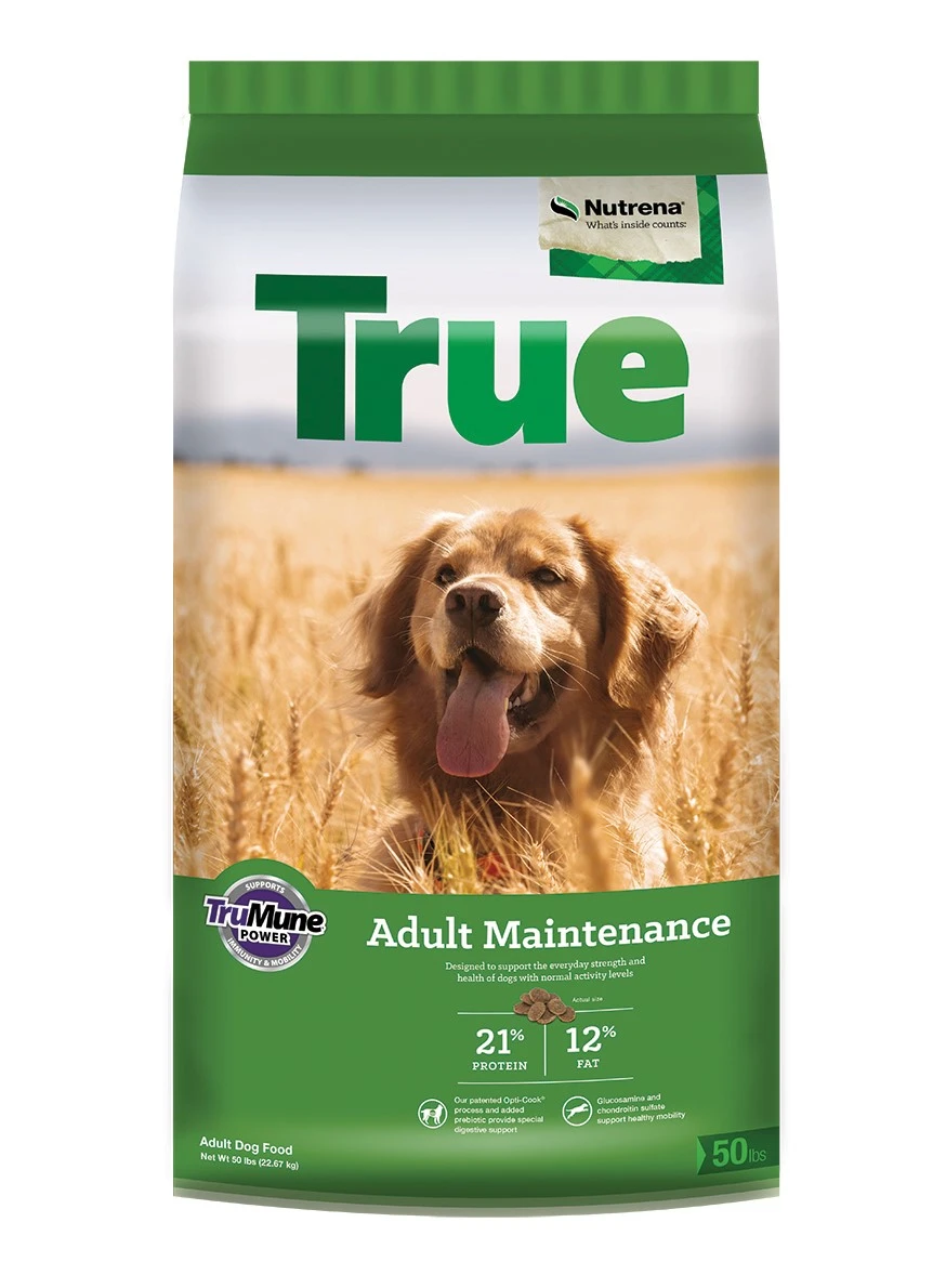 Nutrena True Adult Maintenance 21/12 Dry Dog Food – 50 lbs