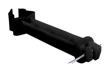 Patriot Front Side T-Post Extender Insulator – 5", Black