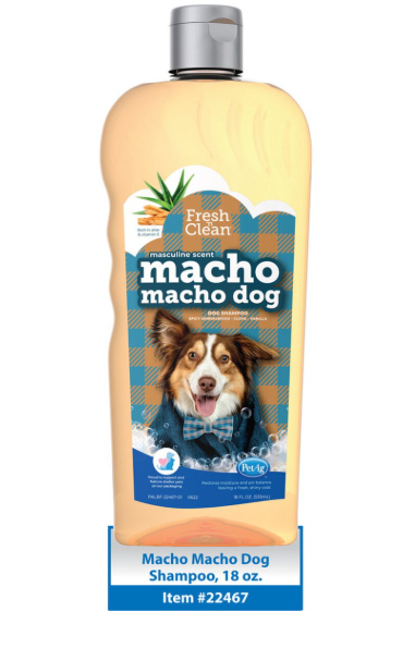 PetAg Fresh ’n Clean Macho Macho Dog Shampoo – 18 oz