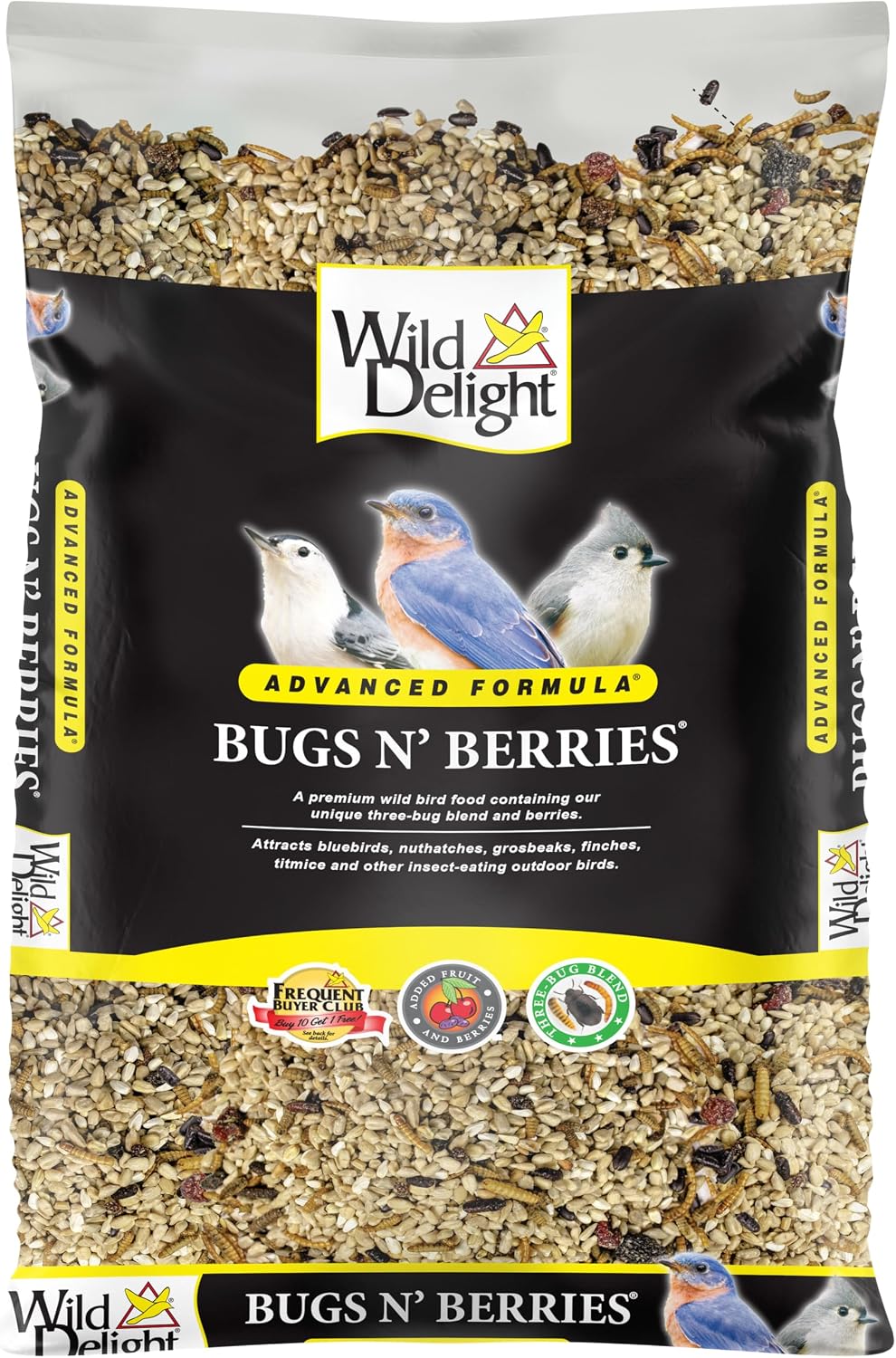 Wild Delight Bugs N Berries Wild Bird Food – 14 lb