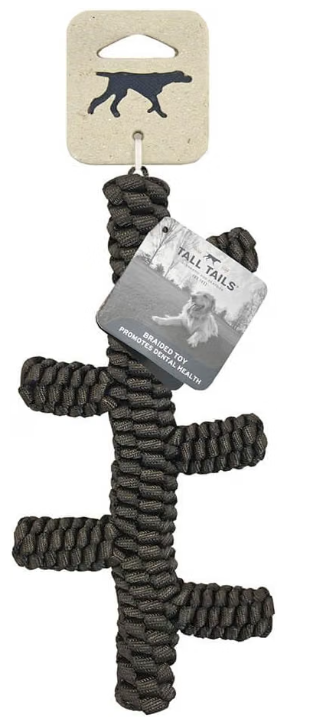 Tall Tails Braided Stick Dog Toy – Brown, 9 Inch
