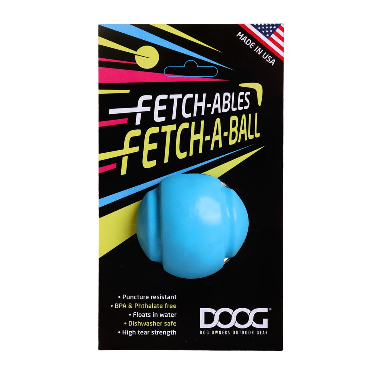 DOOG Fetchables Fetch-a-Ball Dog Toy – Interactive Fetch Ball for Dogs, Durable Pet Toy