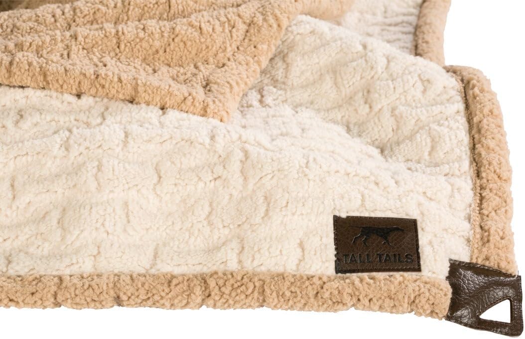 Tall Tails Cream Embossed Bone Dog Blanket 