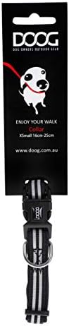 DOOG Lassie Dog Collar – Neoprene Adjustable Collar for Extra Small Dogs, XS