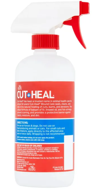 Manna Pro Cut Heal Wound Care Liquid, 16oz