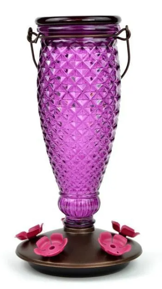 Diamond Wine Top-Fill Hummingbird Feeder – 24 oz