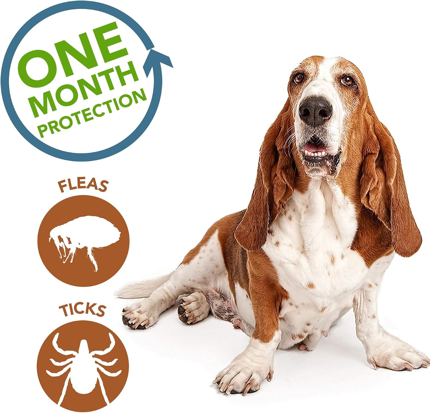 Vet's Best Topical Flea & Tick Treatment for Dogs 16-40lbs, 4 Month Supply