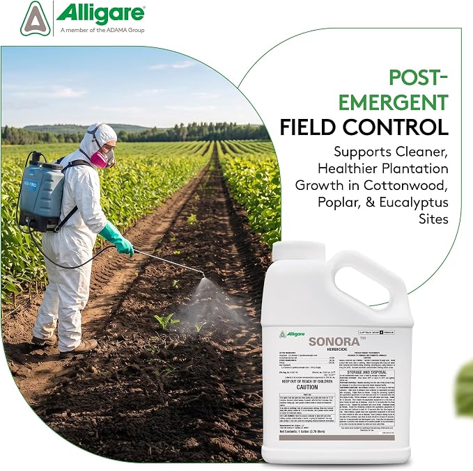 ALLIGARE Sonora Broadleaf Weed Killer - Selective Post-Emergent Weed Killers for Weeds & Woody Brush - Effective on Thistle, Locust, Kudzu - Vegetation Killer with No Grazing Restriction - 1 Gallon