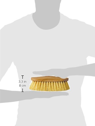 Decker #35 Work Horse Stiff Horse Grooming Brush – Synthetic Rice Root Bristles, Grip-Fit Handle