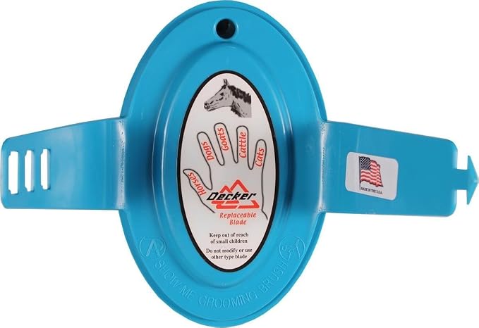 Decker 20-DSC Shedding Comb – Stainless Steel Blade Horse & Livestock Deshedding Grooming Tool