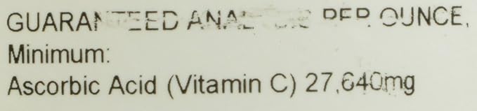 AniMed Vitamin C Pure Powder 16 oz – Pure Ascorbic Acid Equine Supplement for Horses