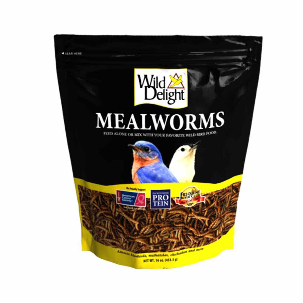 Wild Delight Mealworms Wild Bird Food – 16 oz