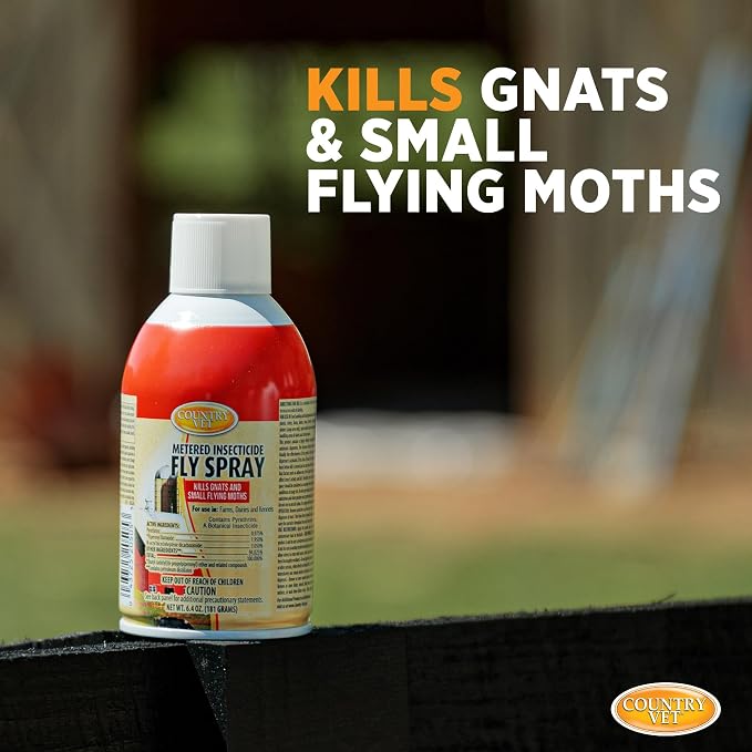 Metered Fly Spray 6.4 oz – Automatic Fly Control Refill for Barns, Stables, Kennels & Livestock Areas