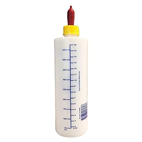 Lamb & Kid Nursing Bottle 16 oz with Pritchard Teat – Bottle Feeder for Newborn Lambs & Goat Kids