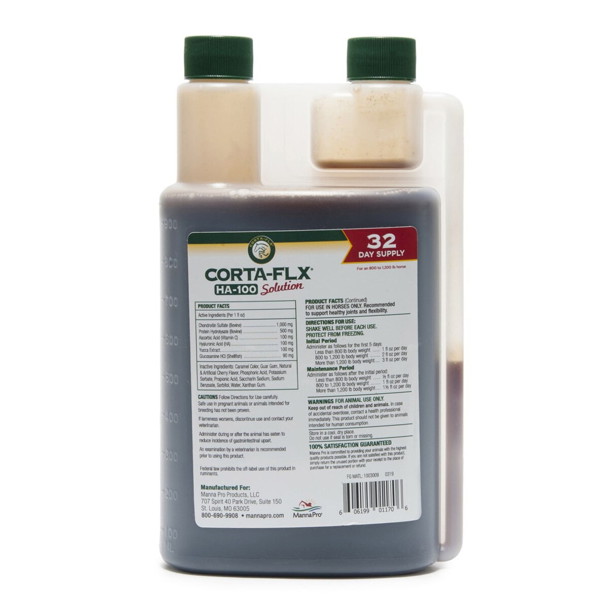 Corta-Flx Equine Solution for Horses – Joint & Mobility Support with Hyaluronic Acid – 32 fl oz (1 Quart)