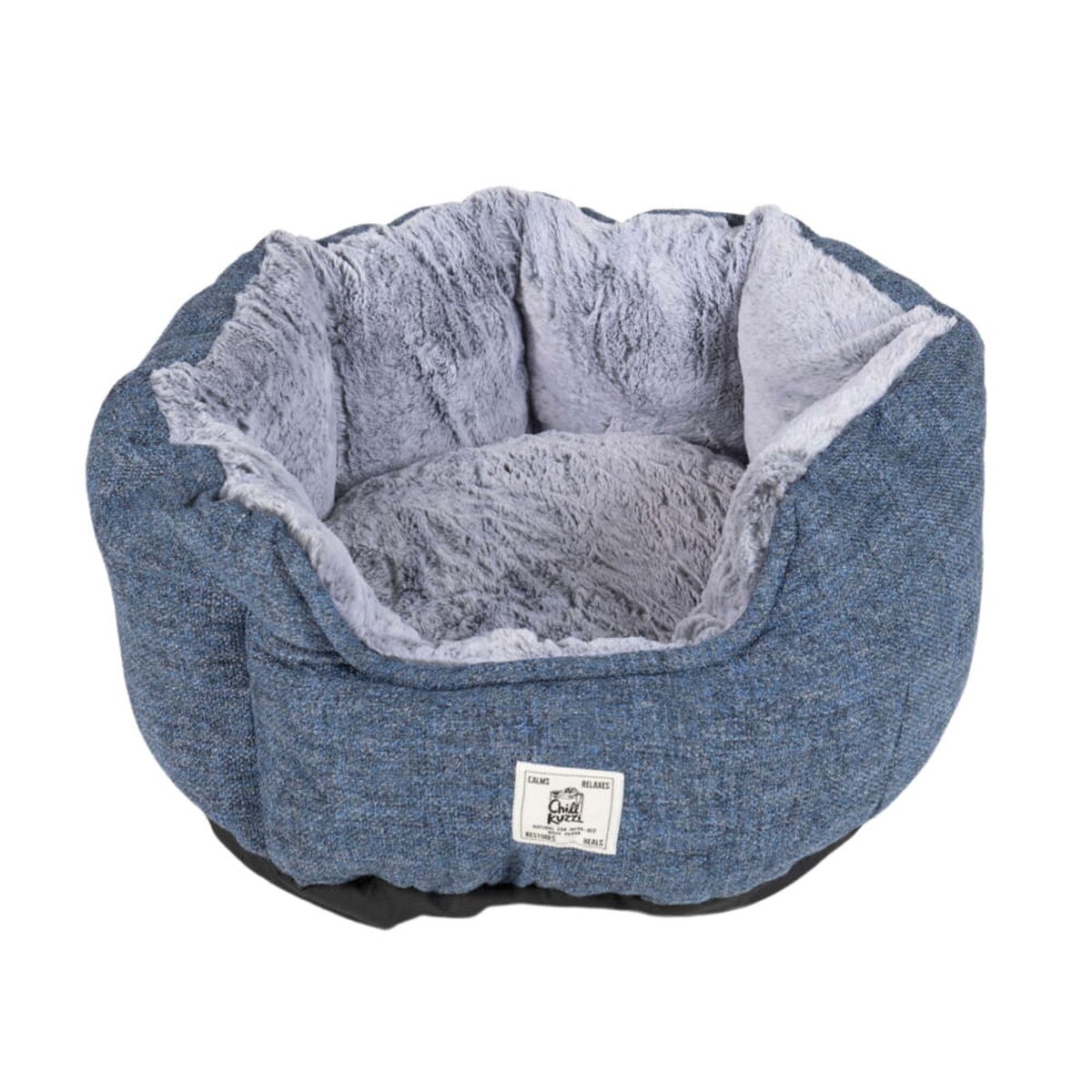 Chill Kuzzi FIR Round Bed Blue 23" 