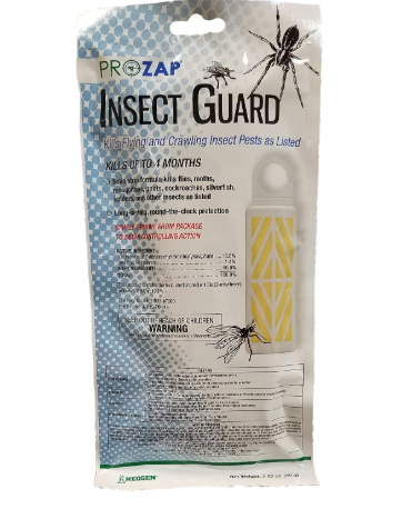 Prozap Insect Guard Pest Strip – 2.8 oz, Up to 4-Month Flying & Crawling Insect Control