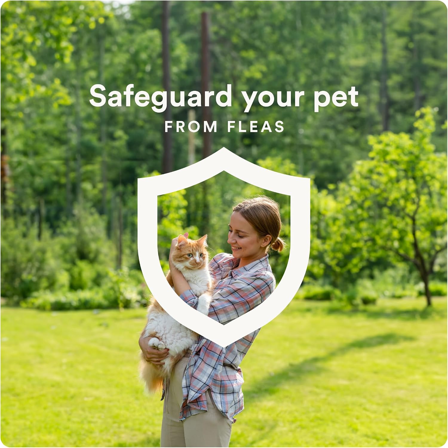 Advecta Plus Flea Treatment for Large Cats Over 9 lbs – Waterproof Topical Flea Prevention, 4 Doses / 4-Month Supply