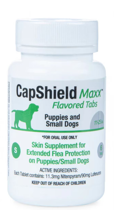 CapShield Maxx Flavored Tabs Supplement for Puppies & Small Dogs 11-25-lb, 6-count