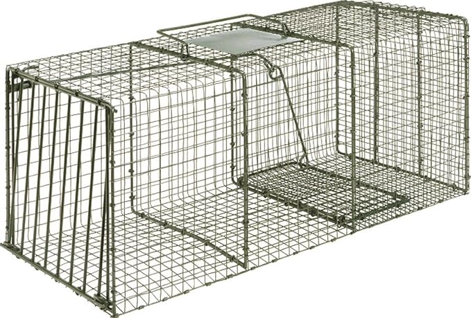 Duke Traps HD Large Live Animal Cage Trap 28" x 12" x 12" – Heavy Duty Single Door Raccoon, Cat & Armadillo Trap
