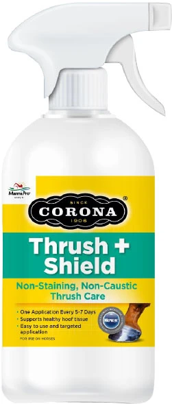 Corona Thrush + Shield Horse Hoof Spray 8 oz – Non-Caustic Thrush & Hoof Care Treatment