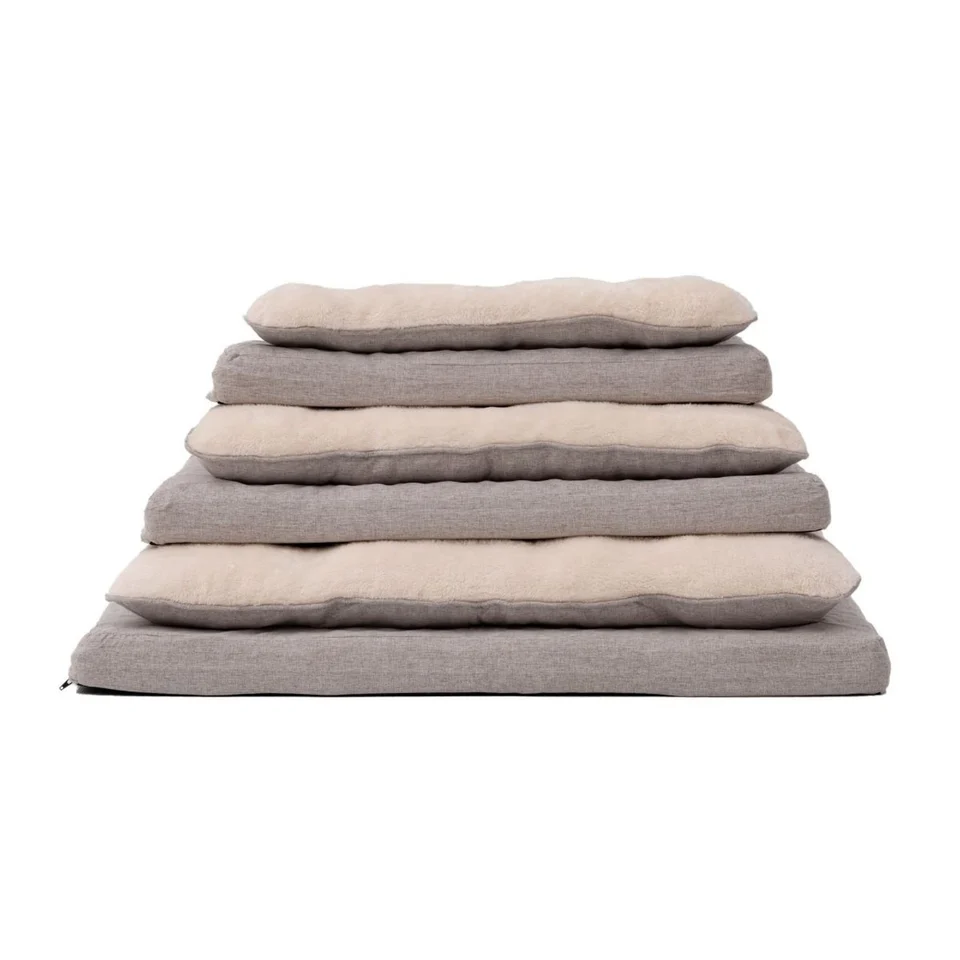 Territory Orthopedic Pillow Top Dog & Cat Bed – Supportive Plush Pet Bed, Khaki