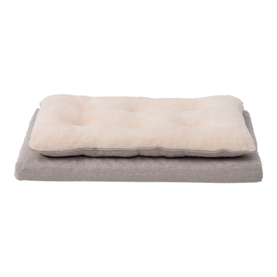 Territory Orthopedic Pillow Top Dog & Cat Bed – Supportive Plush Pet Bed, Khaki