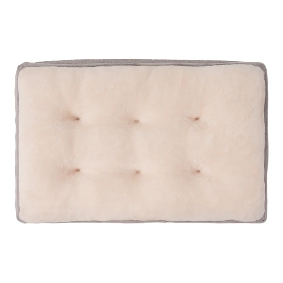Territory Orthopedic Pillow Top Dog & Cat Bed – Supportive Plush Pet Bed, Khaki