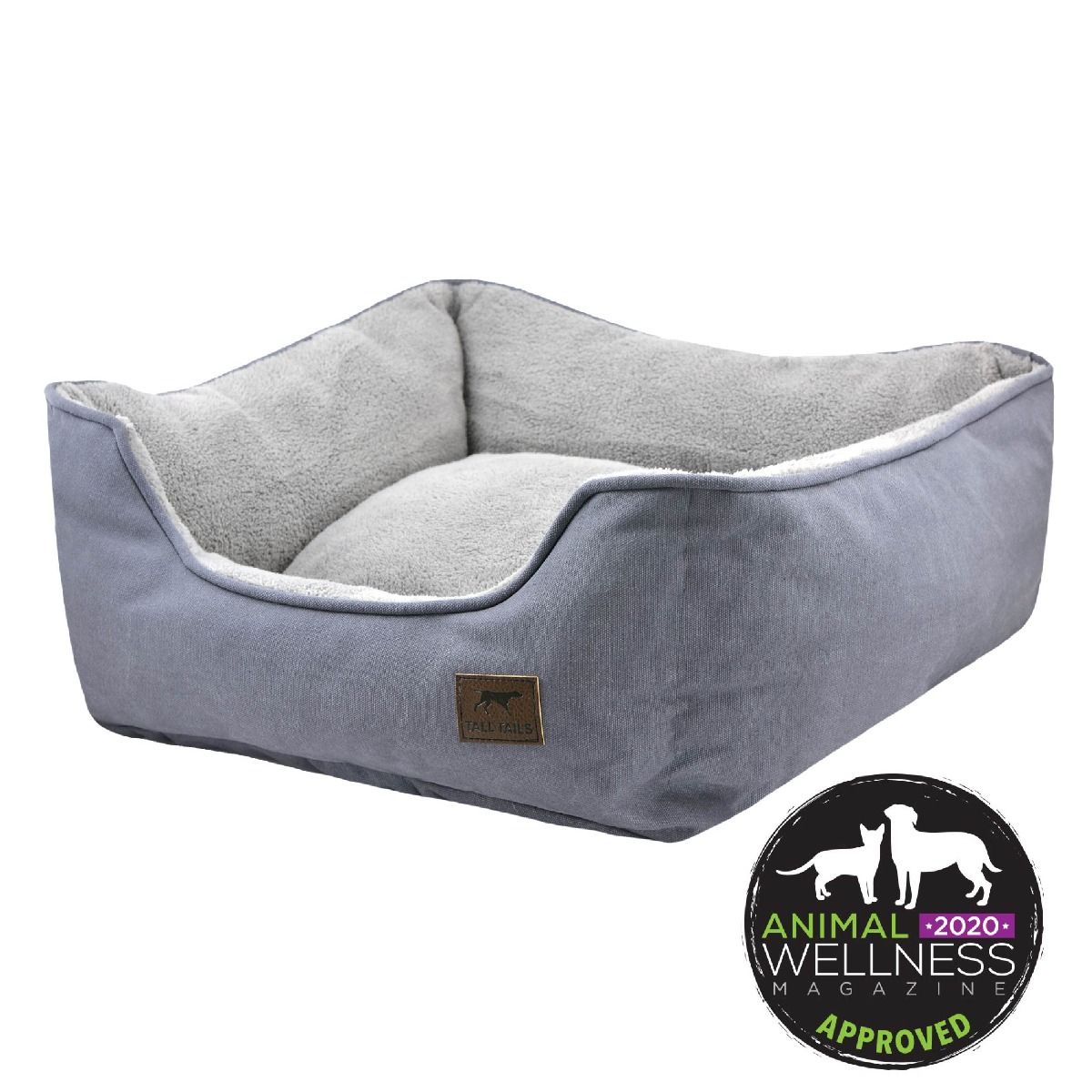 Tall Tails Dream Chaser Charcoal Bolster Dog Bed