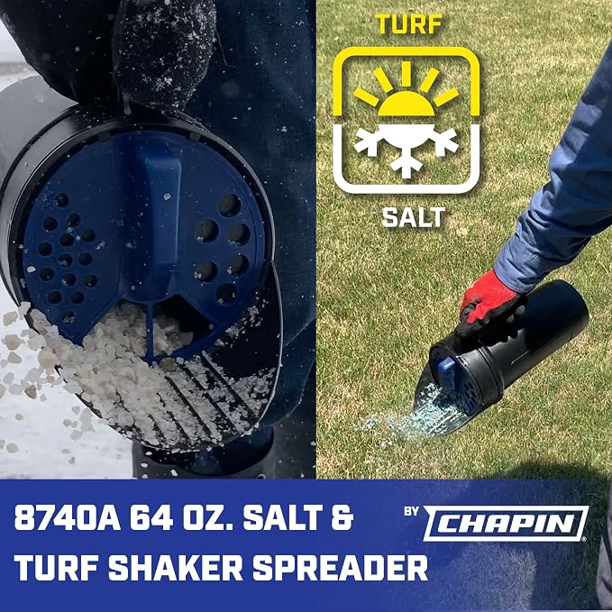 CHAPIN 8740A 64 oz All-Season Hand Shaker Spreader, Seed, Fertilizer & Salt