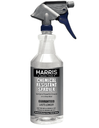 Harris Chemical Resistant Spray Bottle 32 oz – Heavy Duty Professional Trigger Sprayer with Adjustable Nozzle