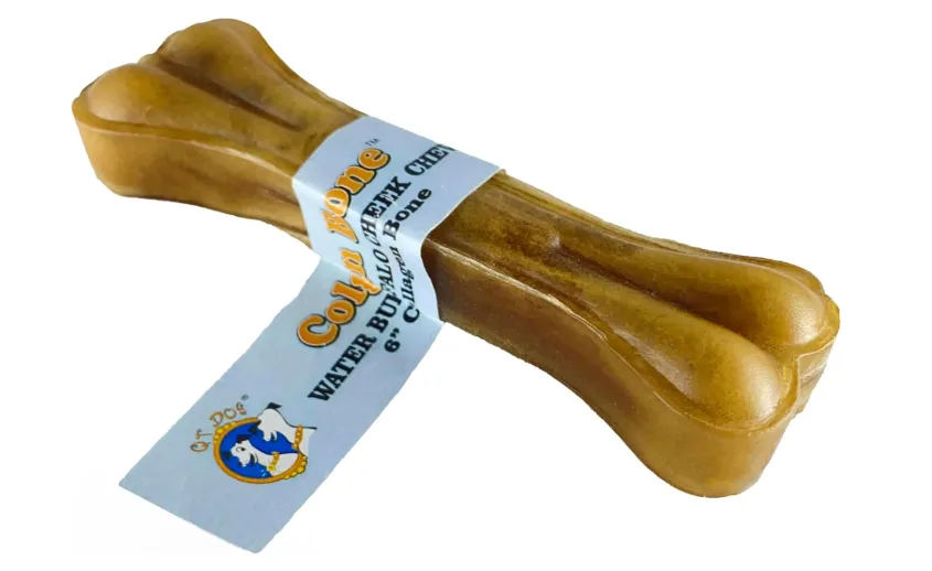 QT Dog Water Buffalo Collagen Bone, 6 Inch — image 1