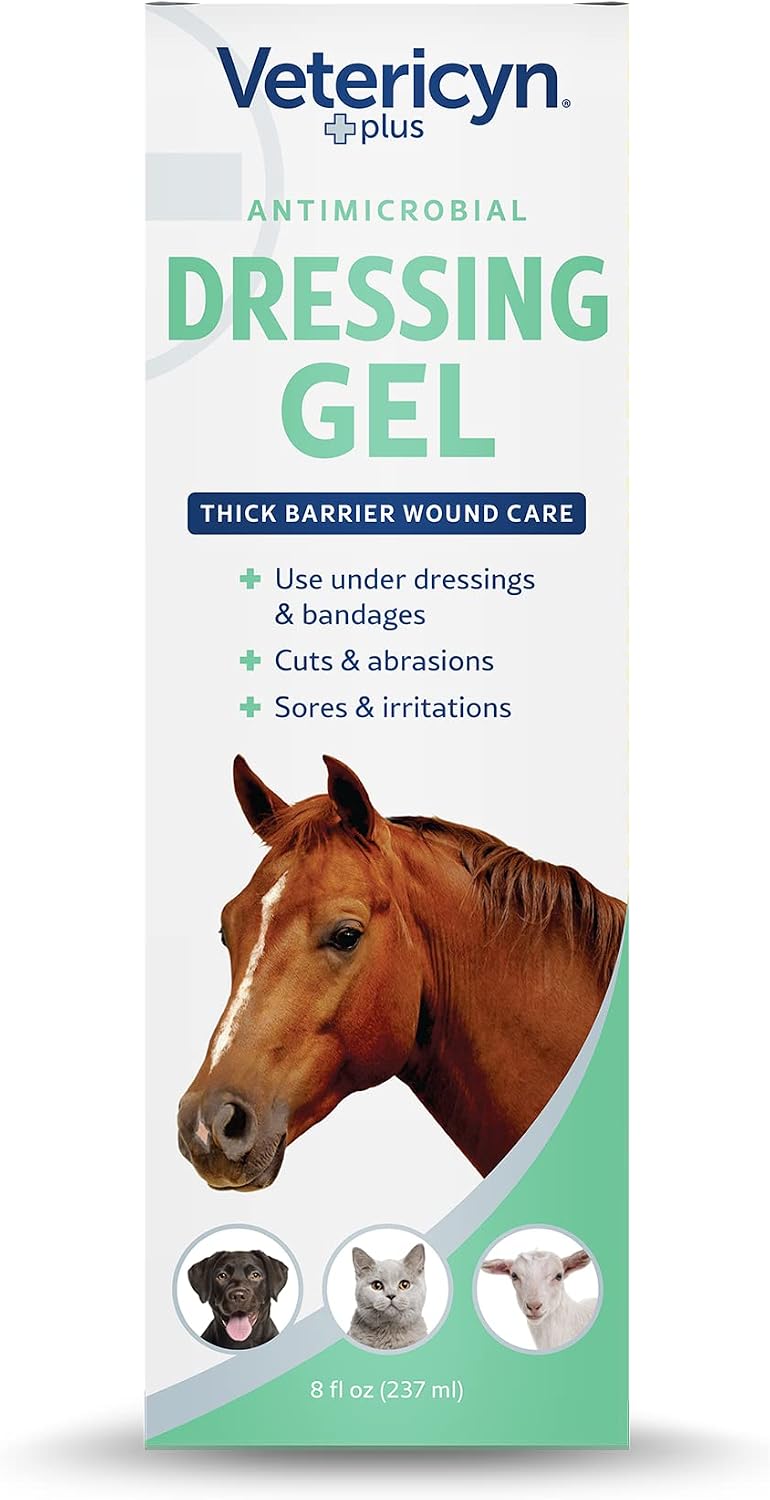 Vetericyn Plus Wound Dressing Gel for Animals – 8 oz