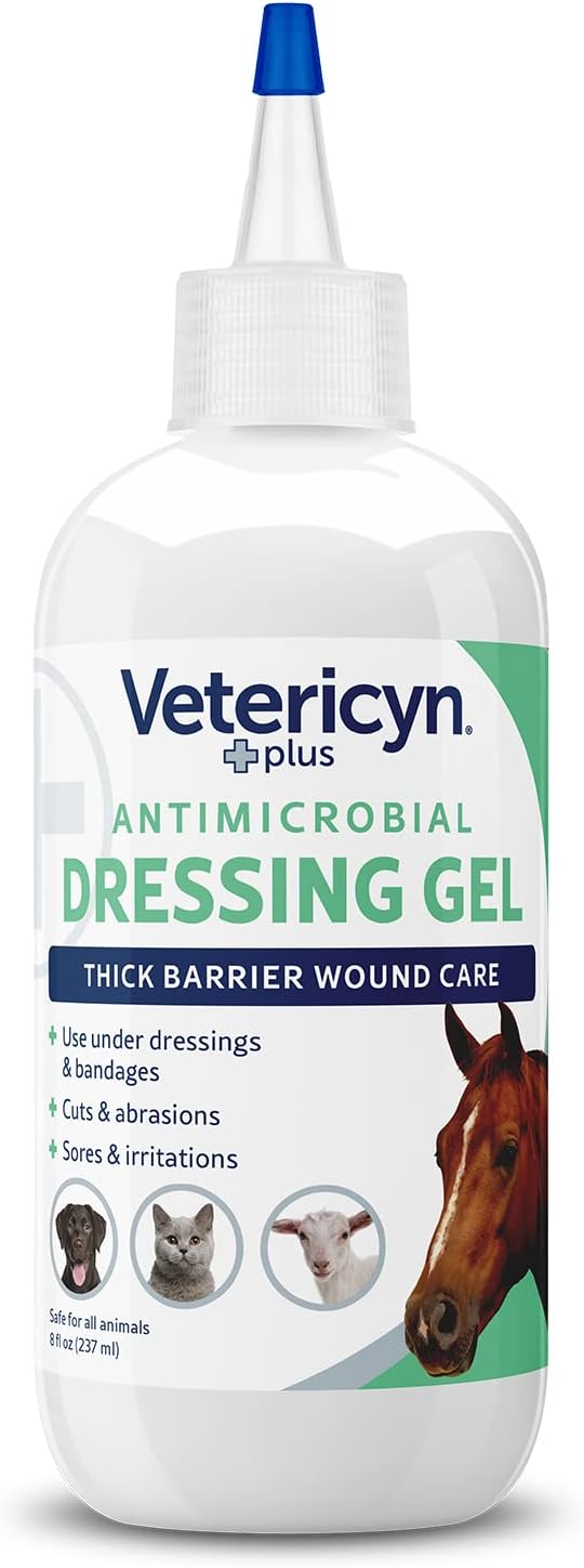 Vetericyn Plus Wound Dressing Gel for Animals – 8 oz