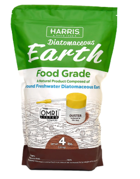 Harris Food Grade Diatomaceous Earth – 4 lb Ready-to-Use Powder with Duster