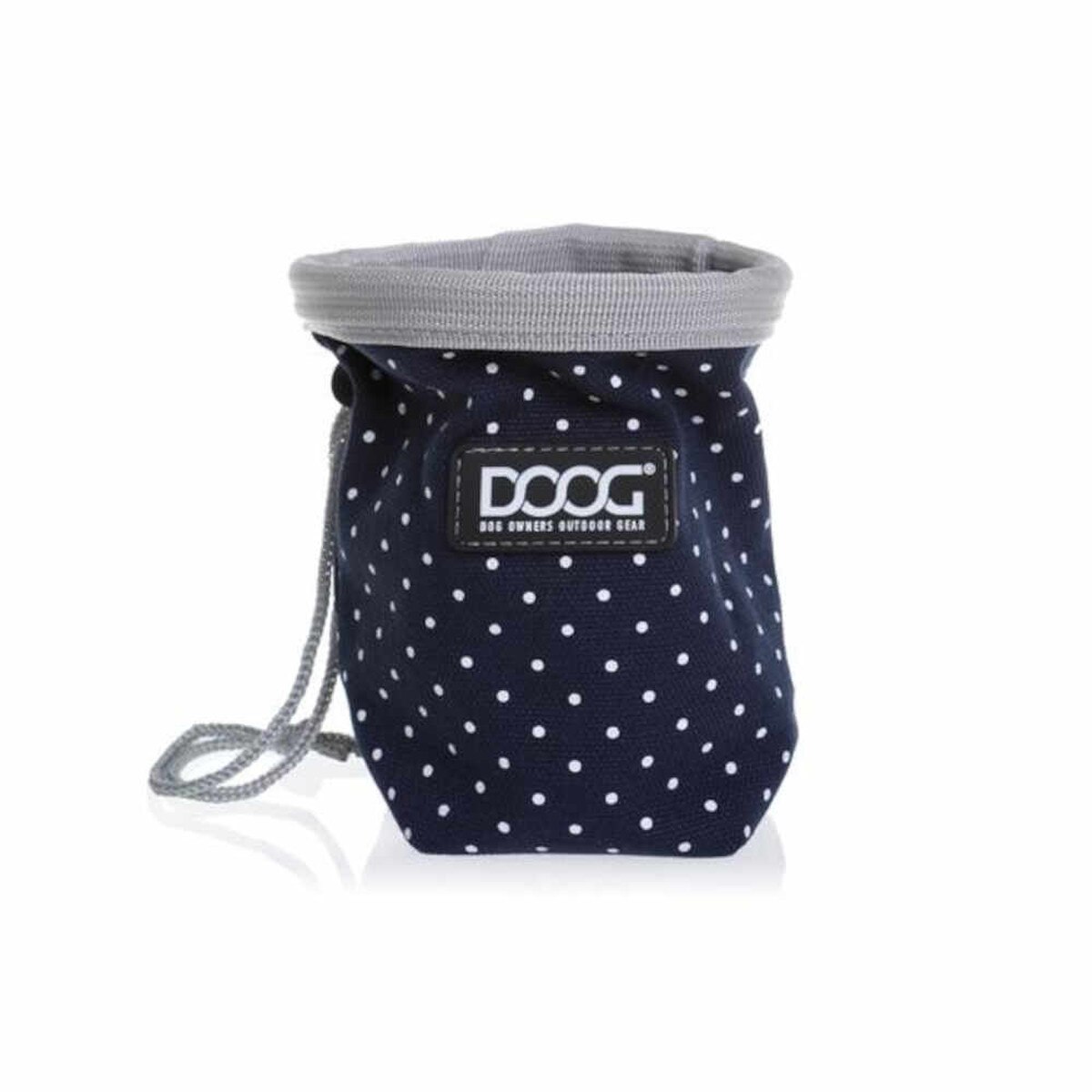 DOOG Stella Small Dog Treat & Training Pouch – Navy with White Spots, Weatherproof Training Bag