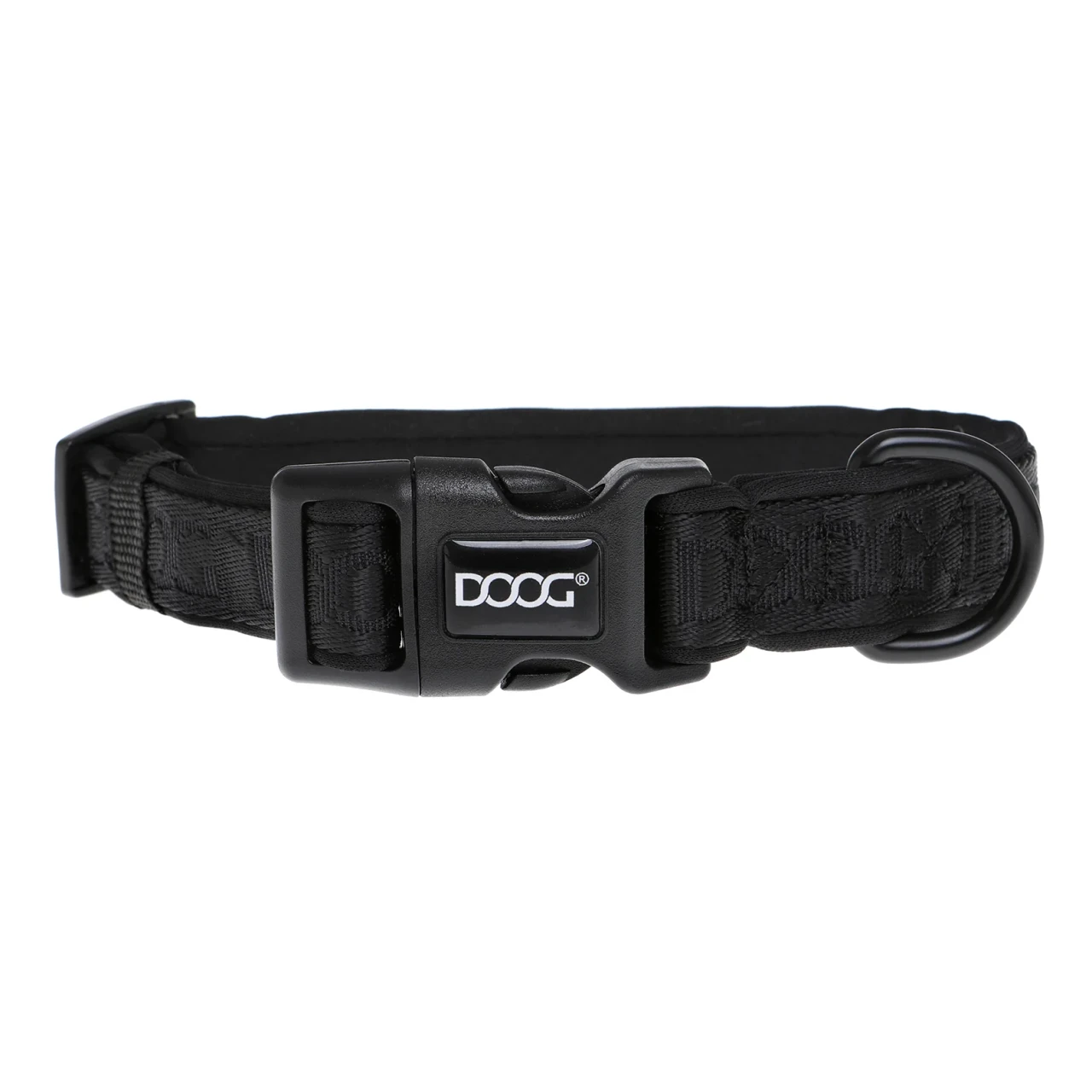 DOOG NeoSport Neoprene Dog Collar Black Small – Comfortable Adjustable Collar for Dogs