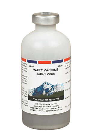 Colorado Serum Wart Vaccine for Cattle – Killed Virus Papilloma Vaccine, 50 mL