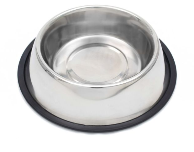 QT Dog 64 Ounce Stainless Steel Non-Tip Anti-Skid Bowl — image 1