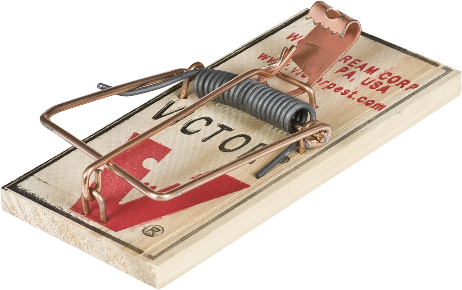 Victor Metal Pedal Mouse Trap M023 – Wood Snap Trap, Brown, 2 Count — image 1