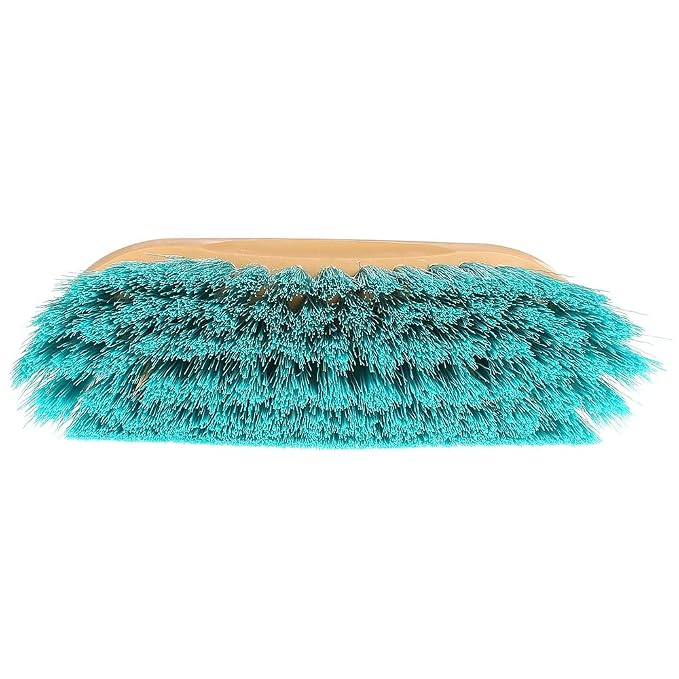 Decker #36 The Magic Horse Grooming Brush – Soft Aqua Teal Synthetic Bristles, Grip-Fit Handle