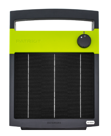Patriot SolarGuard 1000 Solar Electric Fence Energizer – 12V, 1.0 Joule, 40 Mile / 140 Acre Coverage