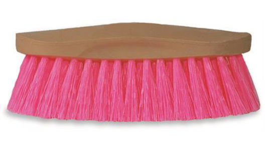 Decker #32 Grip-Fit Medium Soft Horse Grooming Brush – Blue Synthetic Bristles, 2-Inch Trim