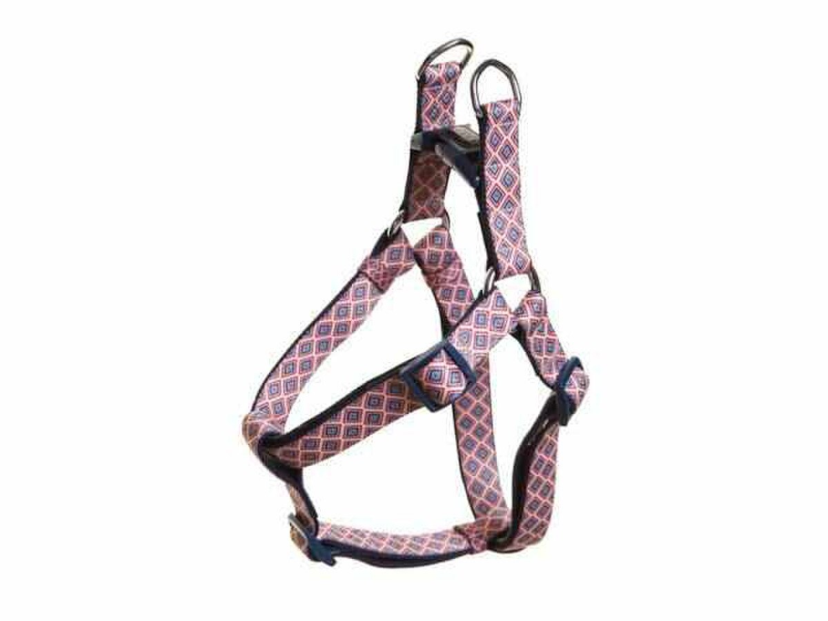 DOOG Gromit Neoflex Dog Harness, Medium, Navy & Red, Lightweight Neoprene Soft Dog Harness