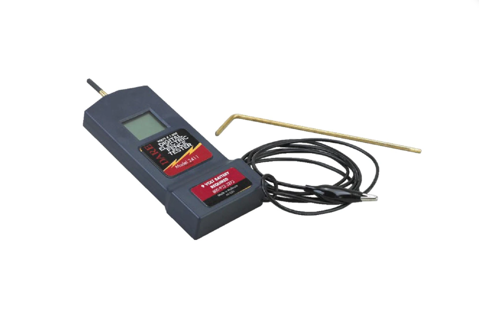 Dare 2411 Digital Electric Fence Volt Meter – Up to 10,000V High-Voltage Fence Tester with 9V Battery